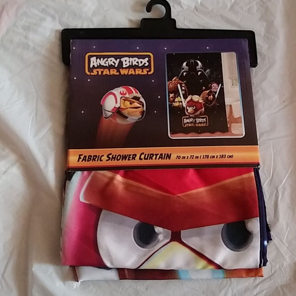 New Angry Birds Star Wars Fabric Shower Curtain